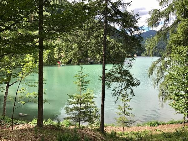 Vista del lago di Alleghe